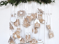 SDblog Cardboard Gingerbread Advent Calendar